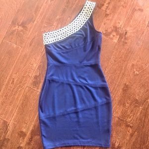 NWT Lace Once Shoulder Mini Dress